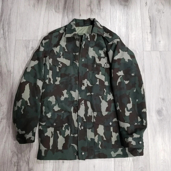Vetements Burtmar  Womans Army Garrison Camo Jacket Size 6734-1/2/36. - Picture 1 of 6